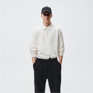 Zara Men's Polo Sweatshirt